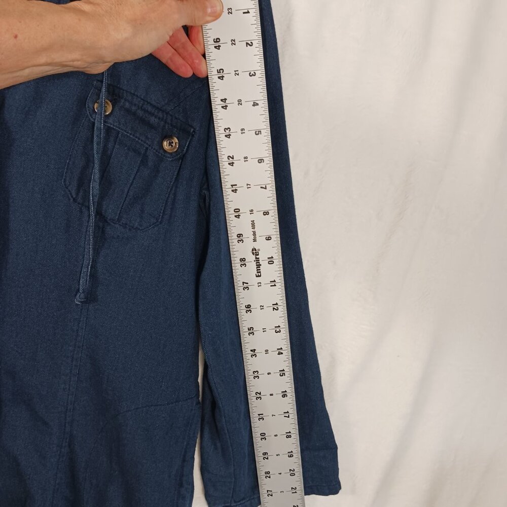 CAbi,  Lightweight, Dark Chambray Jacket Size Medium, Button Front, Long sleeve - Picture 14 of 16